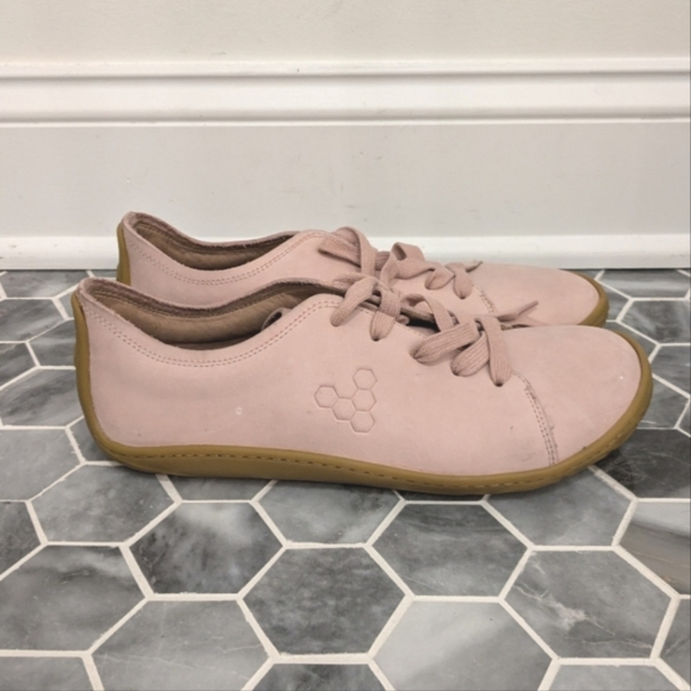 VIVO Barefoot Pink Women's Addis Classic Leather Sneakers Casual Shoes Size 41
